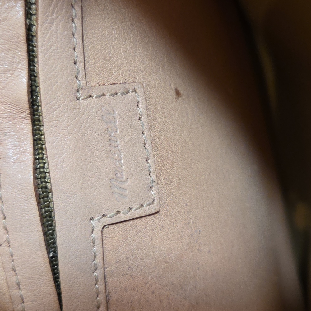 Madewell Small Transit Tote Top Handle Crossbody Leather Nude - Picture 8 of 12